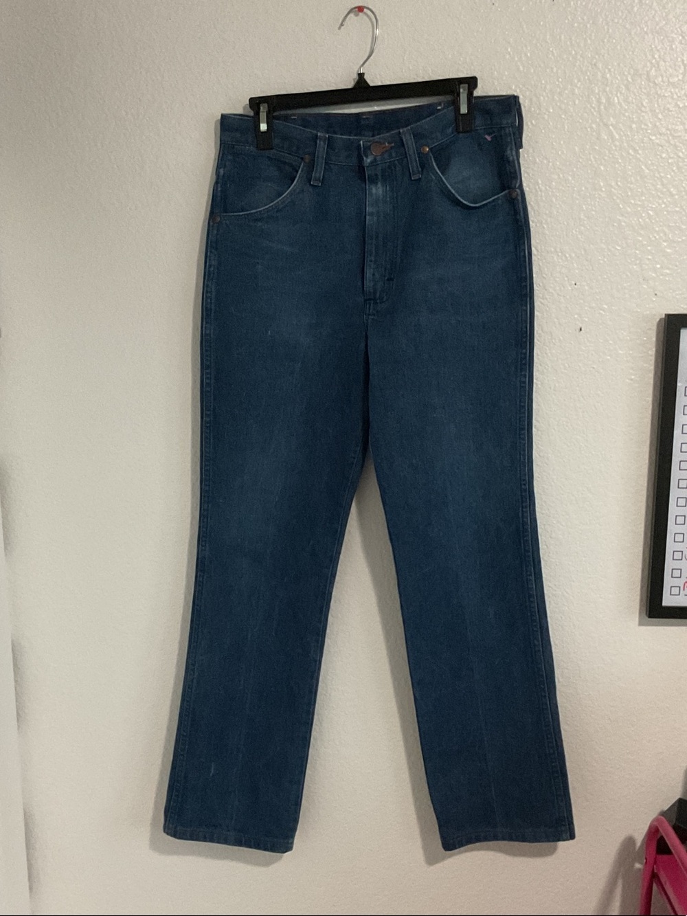 Wrangler 936 Den Men's Classic Straight Leg Jeans - Dark Blue